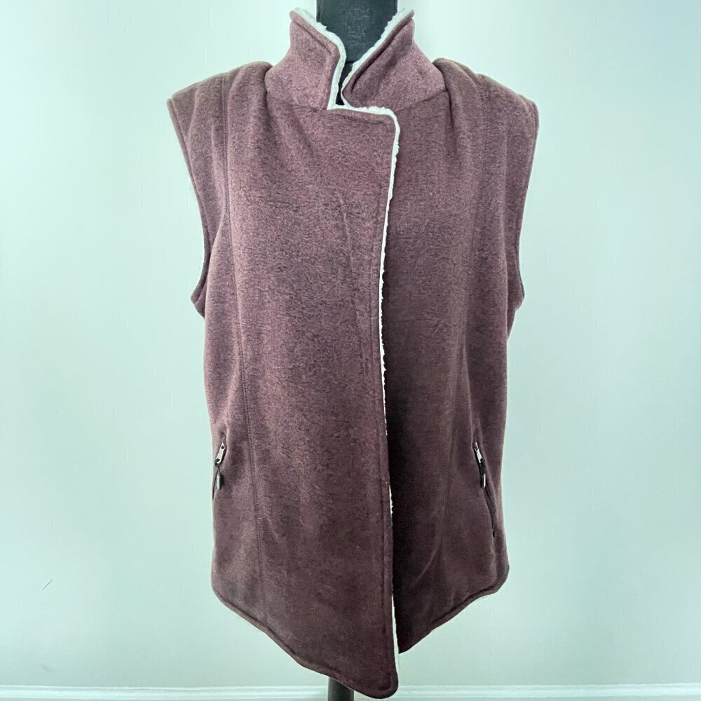 Stillwater & Co Burgundy & White Vest Size XL